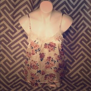 2 piece H&M Silk pajama set shorts and tank